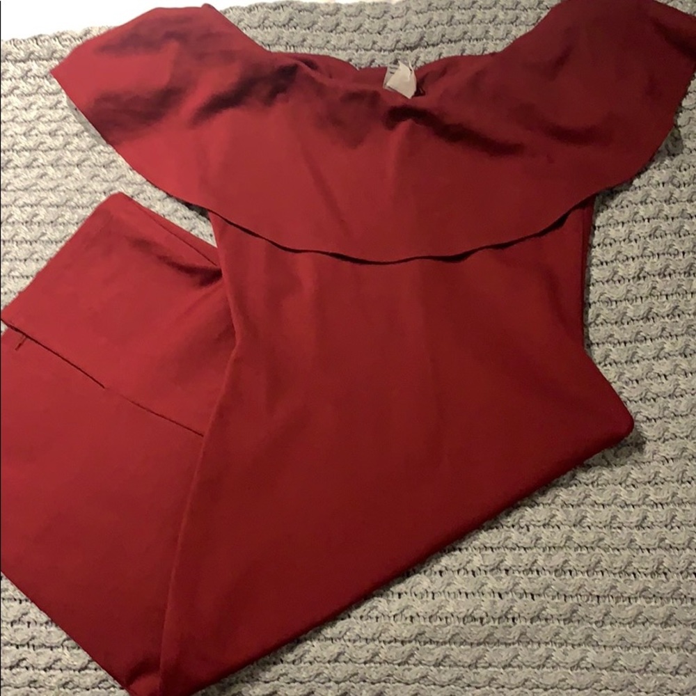 Midi Burgundy Dress